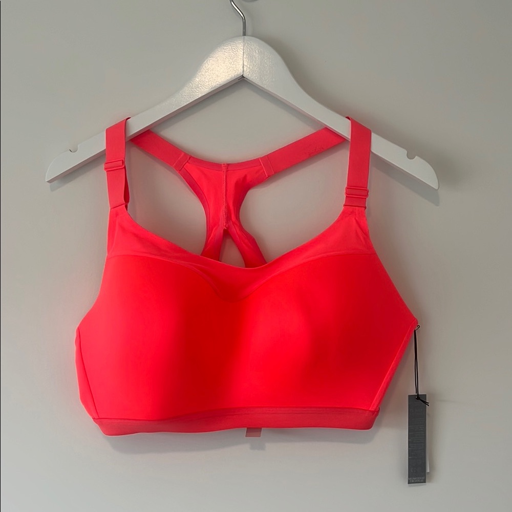 Victoria's Secret Neon Coral Sports Bra with Racerback 38DD